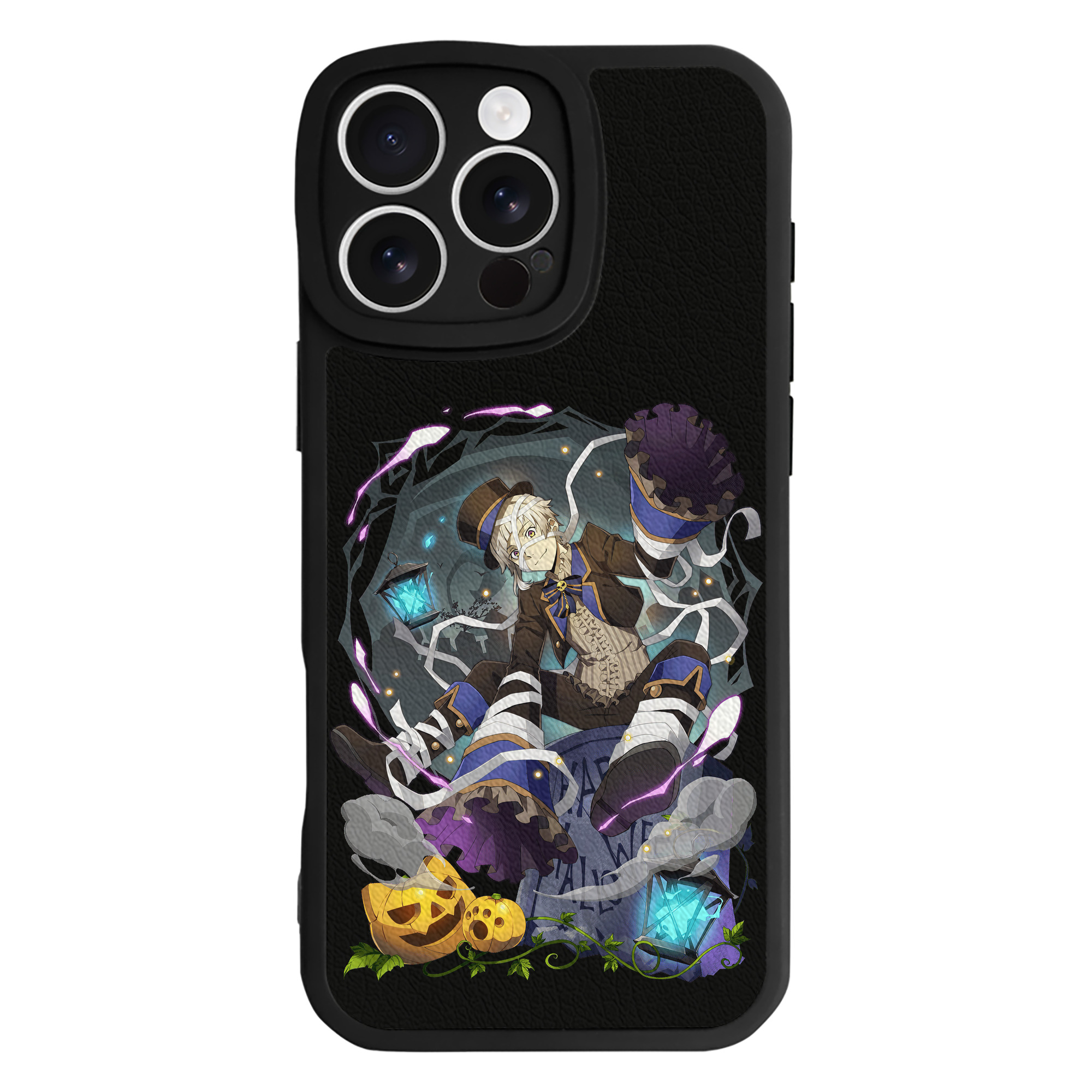 （画像用） 文豪ストレイドッグス Bungo Stray Dogs 【iPhone 16シリーズ対応】シリコンスマホケース（レザー調） 材質：シリコン